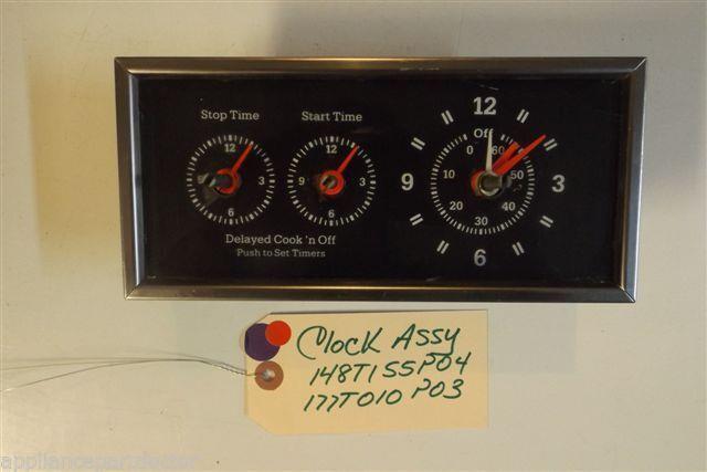 TAPPAN STOVE 148T155P04 177T010P03 045T051P01 Clock assembly USED TAPPAN STOVE 148T155P04 177T010P03 045T051P01 Clock assembly USED